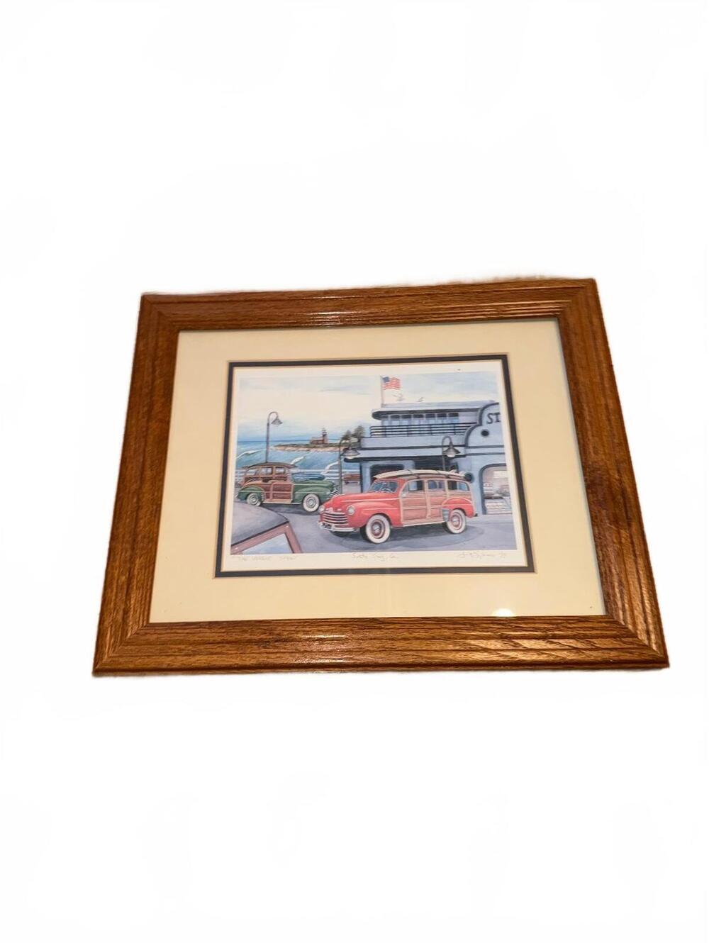 Jim Spence The Woodie Show Framed Print Santa Cruz California 1999